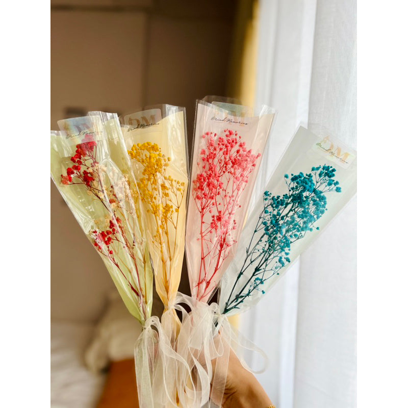 Dried Gypsophila Bouquet Preserved Flowers Gift DIY Wedding Birthday Celebration Home Decor