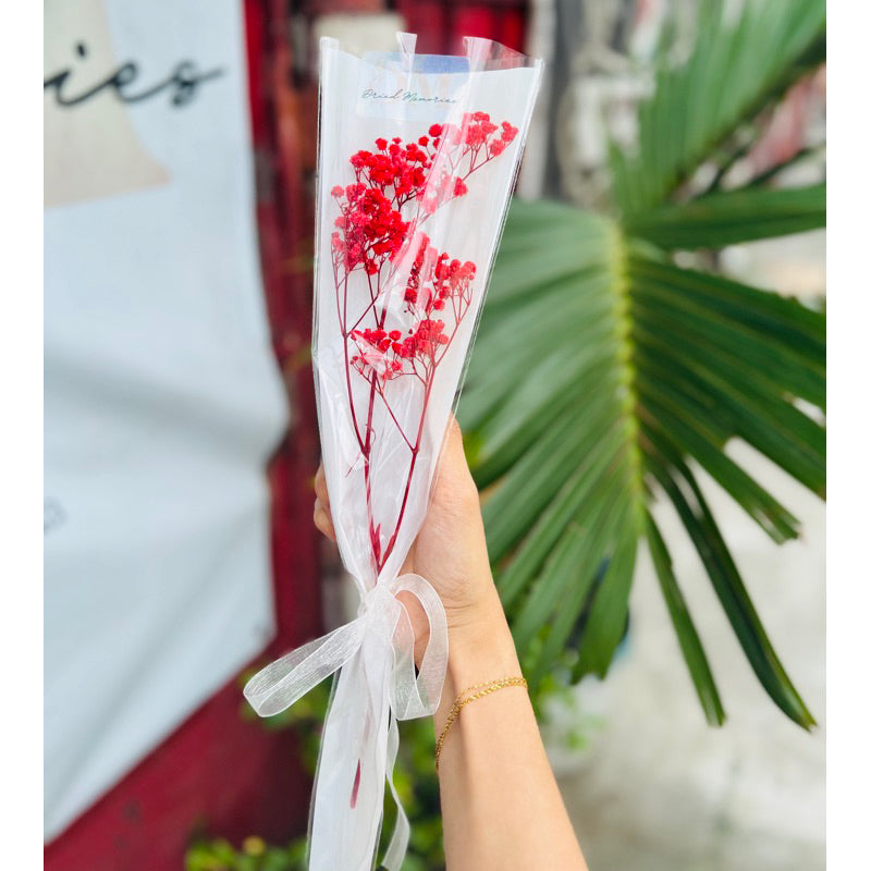 Dried Gypsophila Bouquet Preserved Flowers Gift DIY Wedding Birthday Celebration Home Decor