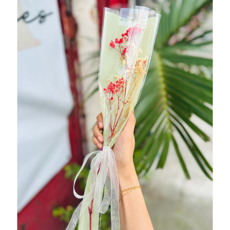 Dried Gypsophila Bouquet Preserved Flowers Gift DIY Wedding Birthday Celebration Home Decor