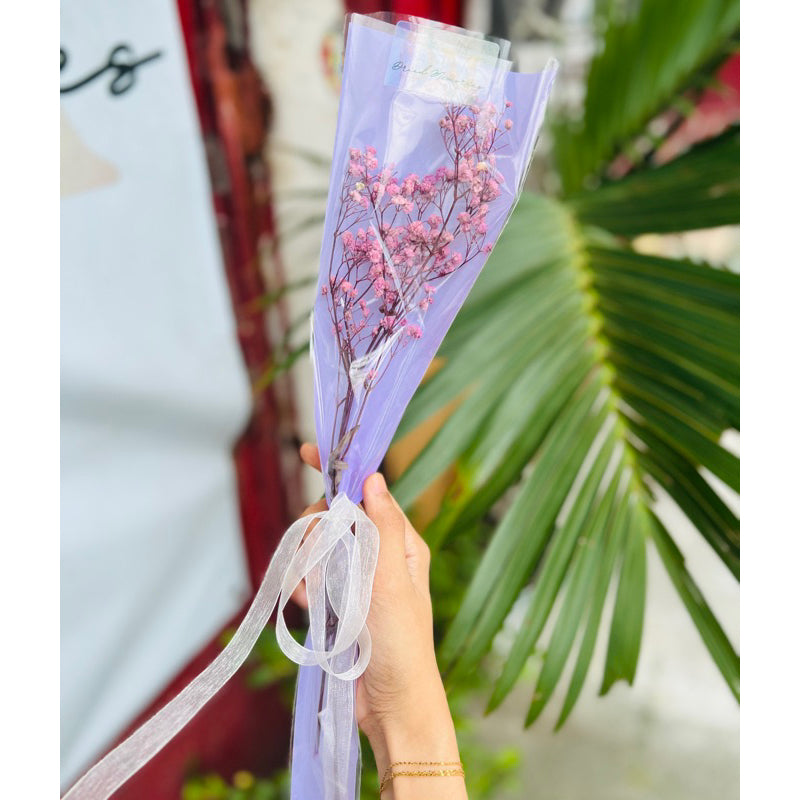 Dried Gypsophila Bouquet Preserved Flowers Gift DIY Wedding Birthday Celebration Home Decor
