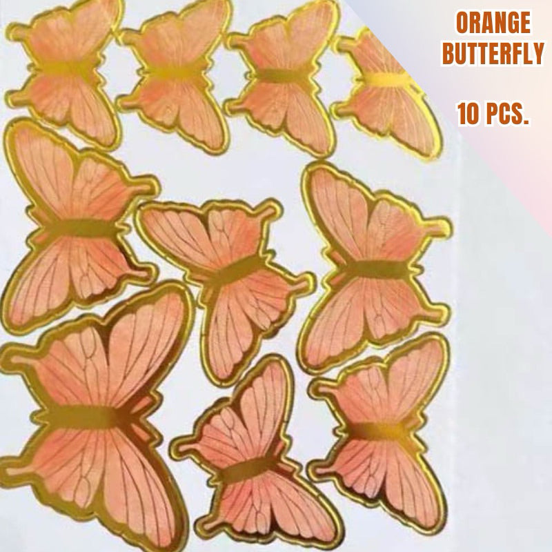 Butterfly Topper Paper for Cake and Bouquet Topper Birthday Bouquet Decoration