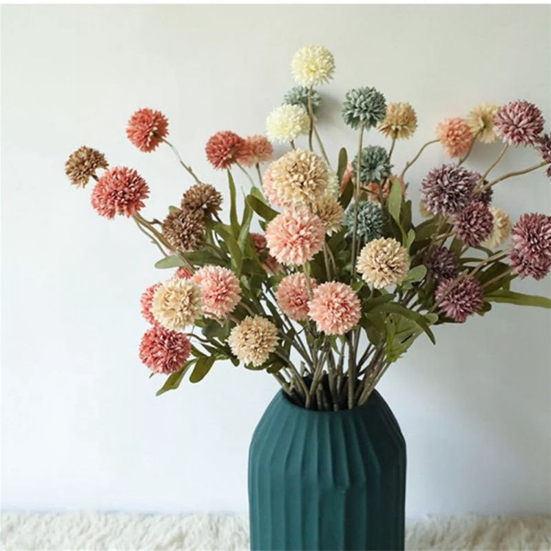 5 Heads Hyacinth Dandelion Artificial Flower Artificial Flower Gift Wedding Party Home Birthday DIY