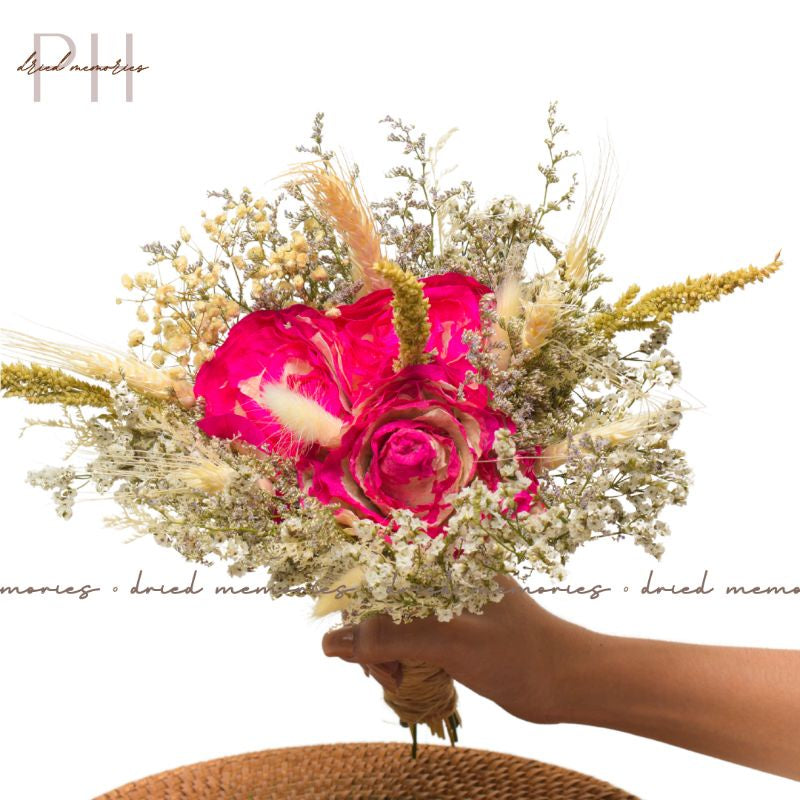 Dried Flowers Bouquet Real flower Bridal Bouquets Wedding Gift Wedding Party Home Birthday DIY