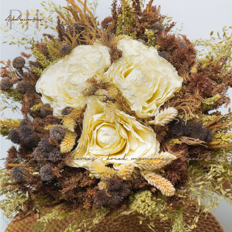 Dried Flowers Bouquet Real flower Bridal Bouquets Wedding Gift Wedding Party Home Birthday DIY