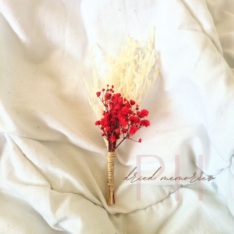 Dried Wedding Boutonniere Real Dried Flowers Gift Wedding Party Home Birthday DIY | Dried Memories