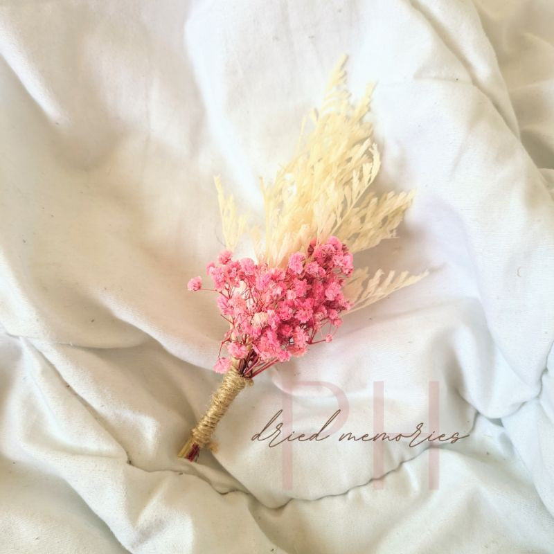 Dried Wedding Boutonniere Real Dried Flowers Gift Wedding Party Home Birthday DIY | Dried Memories