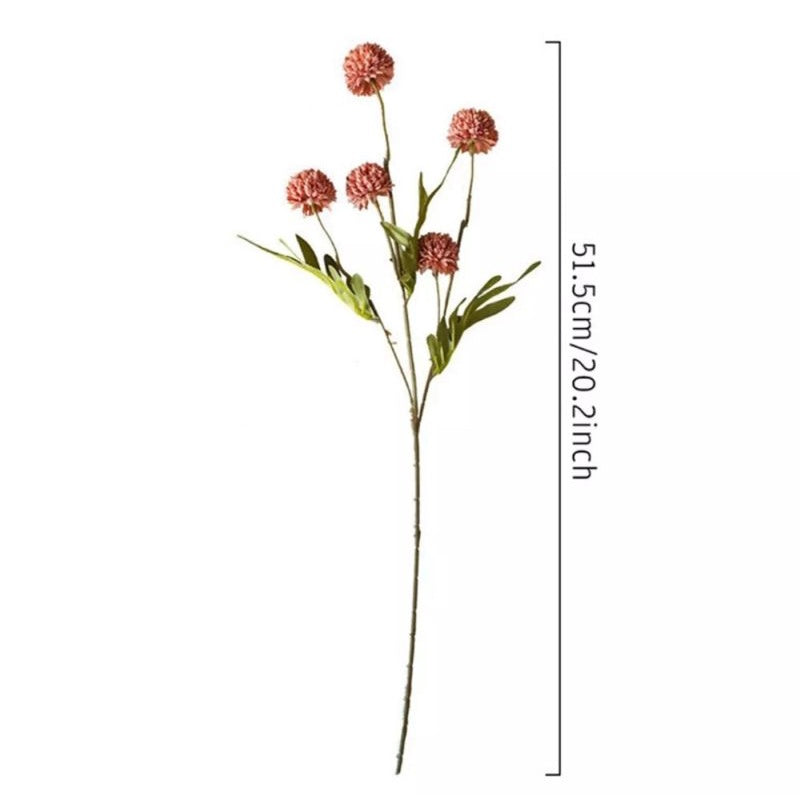 5 Heads Hyacinth Dandelion Artificial Flower Artificial Flower Gift Wedding Party Home Birthday DIY