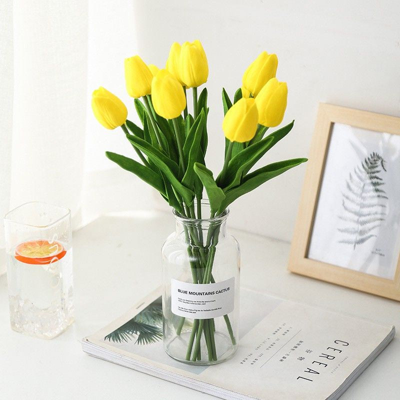 Artificial Tulips Home Decor Flower Gift Wedding Party Home Birthday DIY | Dried Memories