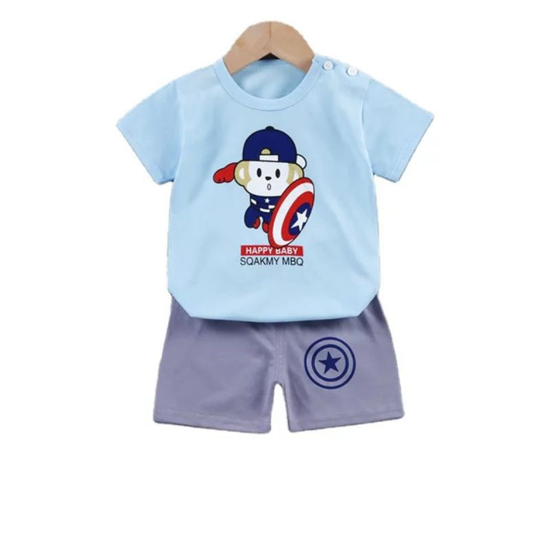 Short sleeves Baby Clothes best for Summer 2 Piece 100% Cotton