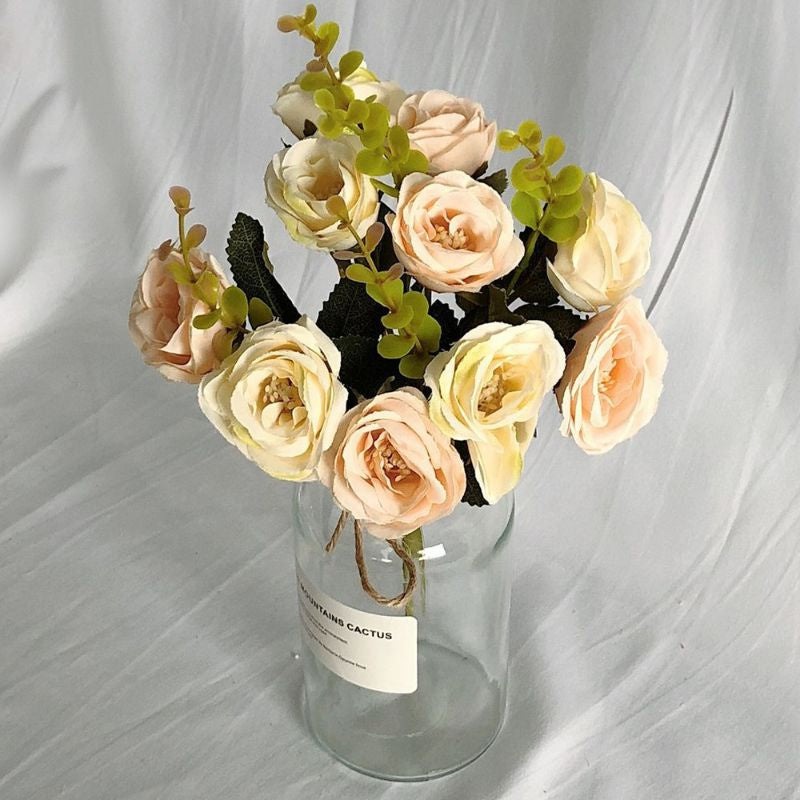 Artificial Flowers Decoration Roses and Leaves Decor Gift Wedding Party Home Birthday DIY