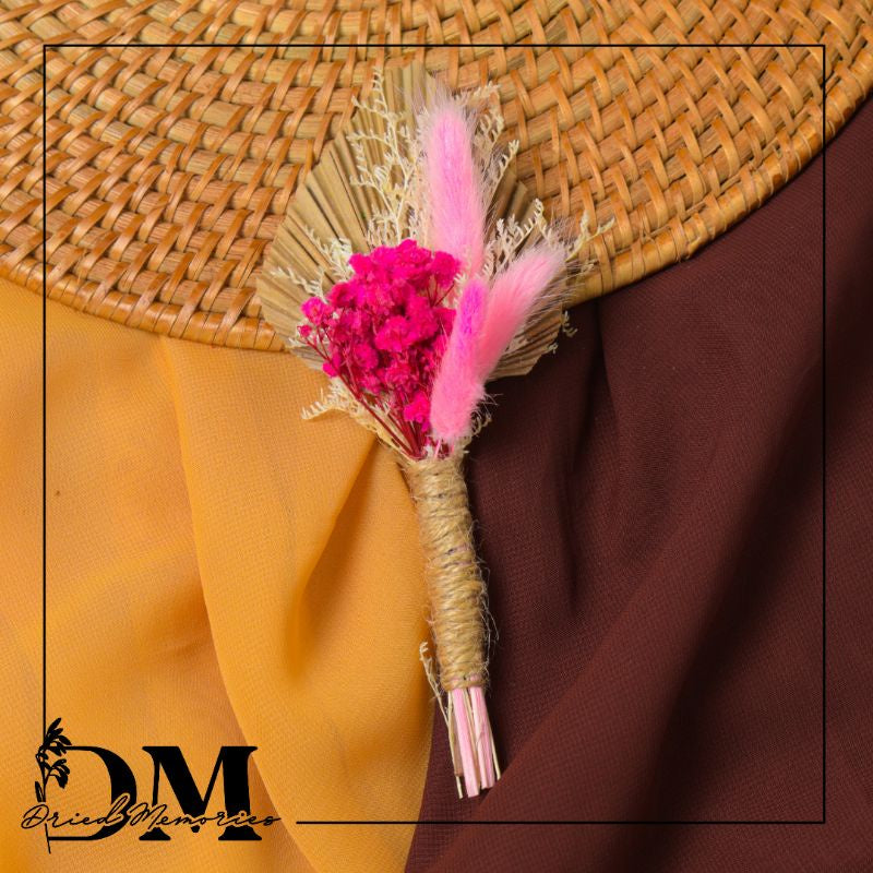 Dried Wedding Boutonniere Real Dried Flowers Gift Wedding Party Home Birthday DIY | Dried Memories