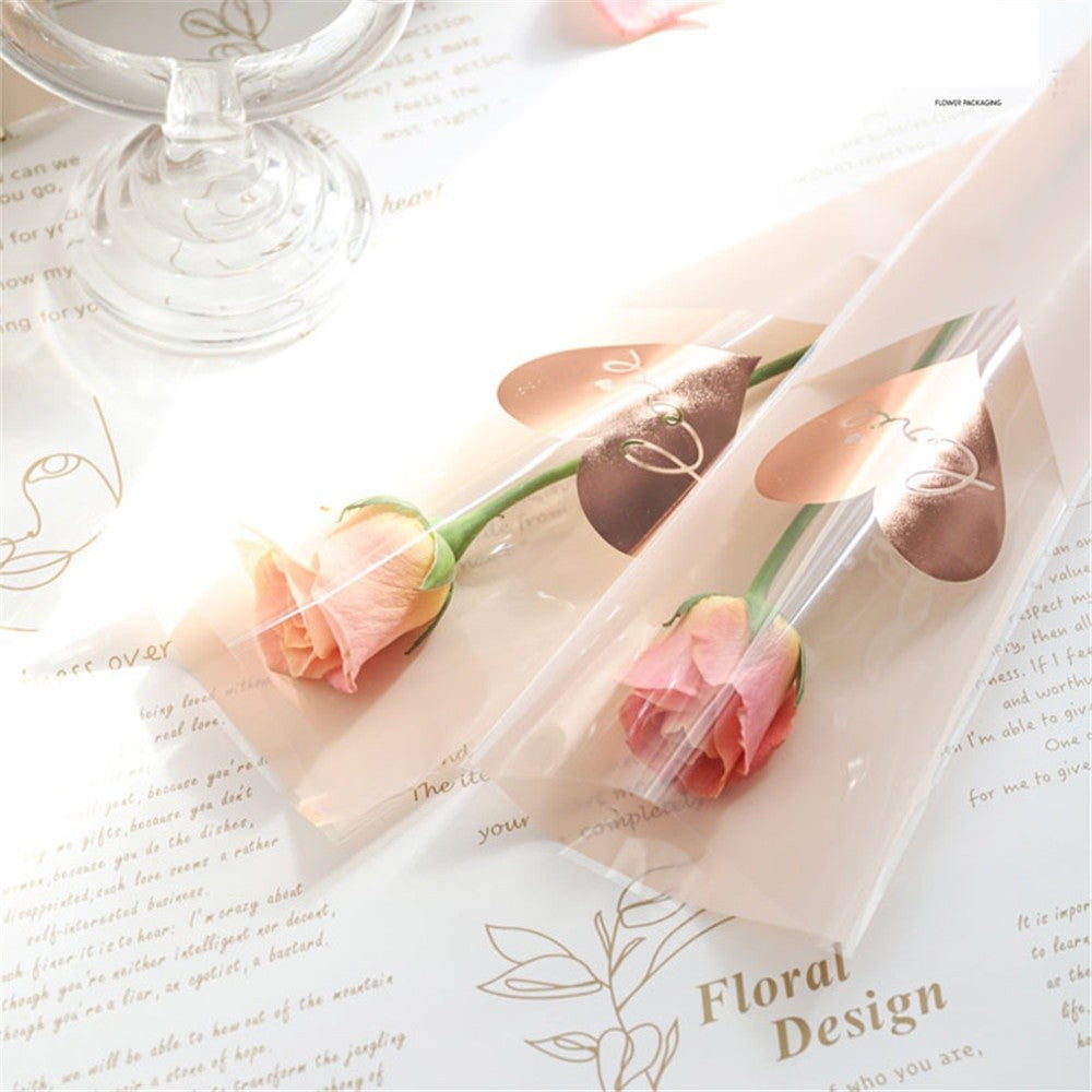 1 Piece Rose Flower Wrapper Bag Single Packaging Gift Wrapping Wedding Floral DIY