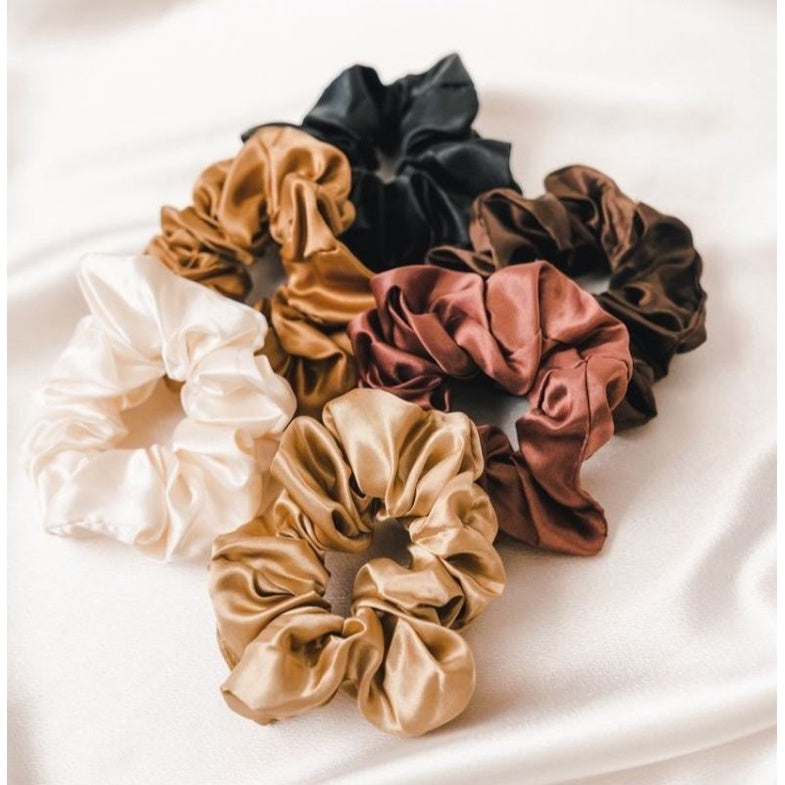 Scrunchies Ponytail Korean Bun Heavy Satin Hair Tie