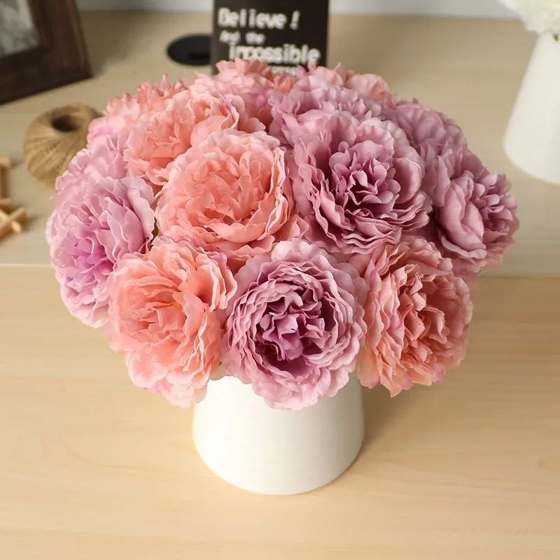 1 Pc Artificial Peony Silk Flowers Fake Flower Peonies For Wedding Party Home Birthday