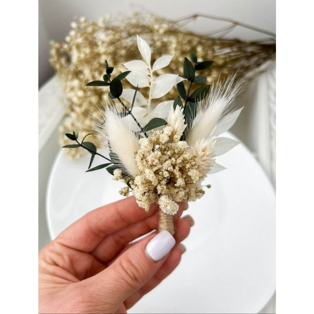 Dried Flower for DIY gift craft GLAM BOUTTOUNEIR/CORSAGE/ DRIEDFLOWER/ FLOWERS