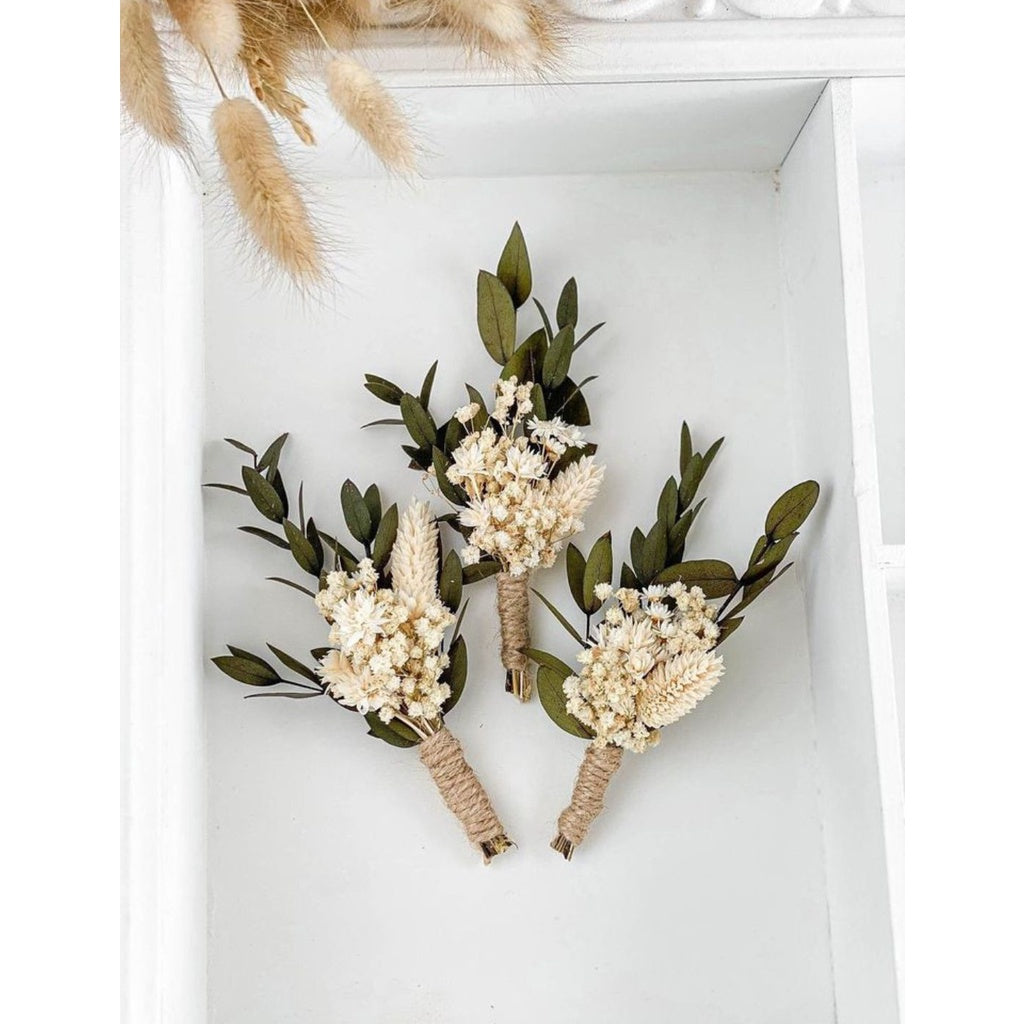 Dried Flower for DIY gift craft GLAM BOUTTOUNEIR/CORSAGE/ DRIEDFLOWER/ FLOWERS