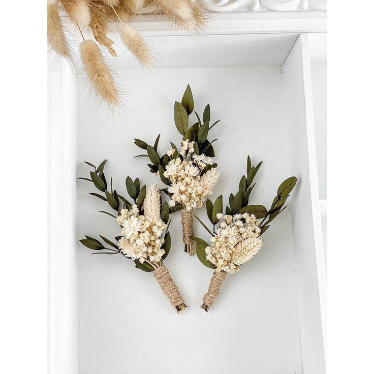 Dried Flower for DIY gift craft GLAM BOUTTOUNEIR/CORSAGE/ DRIEDFLOWER/ FLOWERS