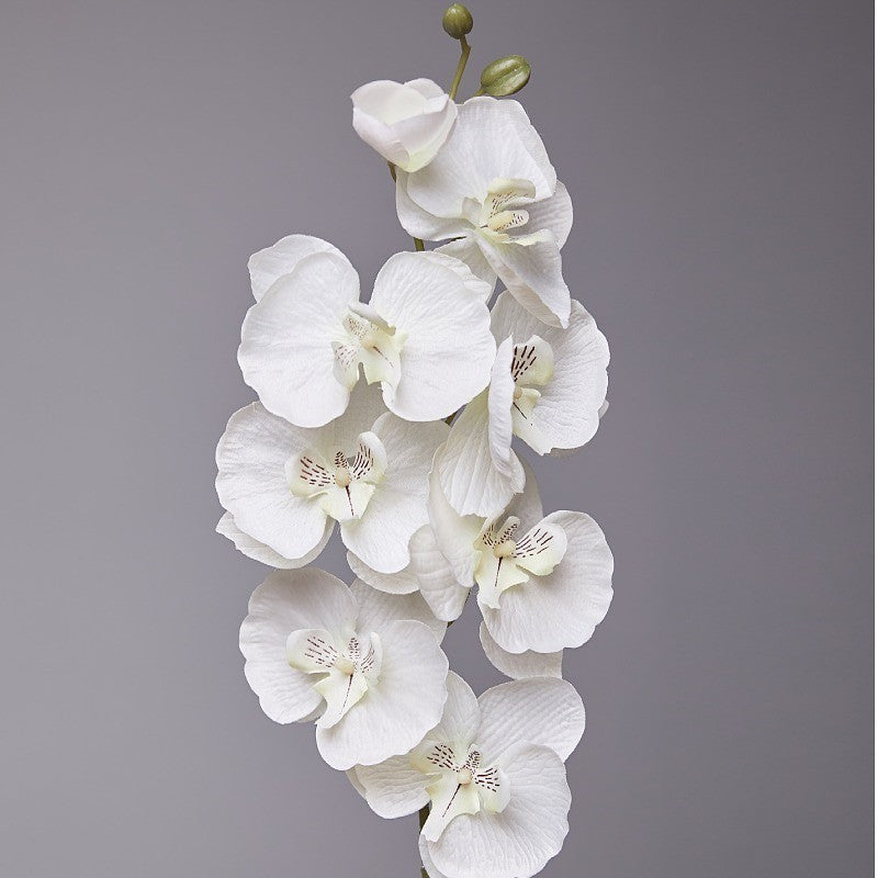 Artificial Flower 8 heads Orchid Branch Fake Phalaenopsis Potted Plants Home Decor DIY Wedding